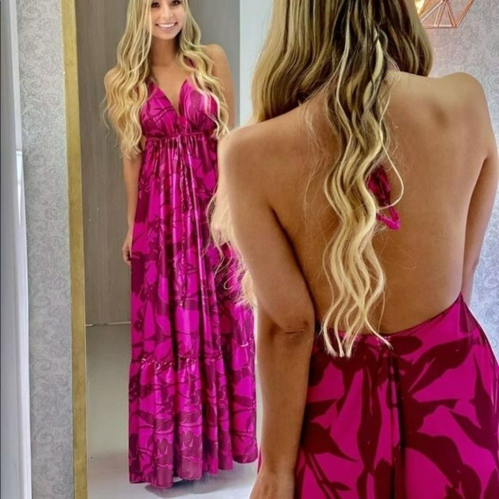 Colombian Maxi Long Floral Dress One Size